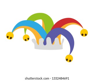 colored jester hat