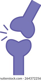 Colored Joint Icons. Vector Illustration. Movable Joint Of Several Bones Which Allows Them To Bend. Human Body Part. Concept Anatomy
