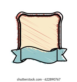 colored label banner stamp