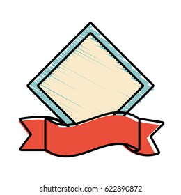 colored label banner stamp