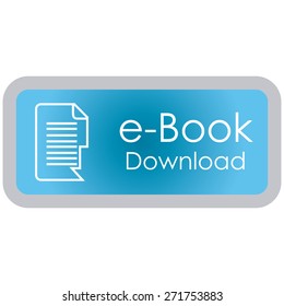 Colored label with an e-book icon. Vector illustration