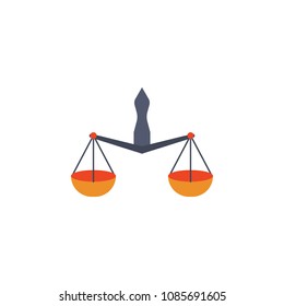 colored laboratory scales icon. Element of science and laboratory for mobile concept and web apps. Detailed laboratory scales icon can be used for web and mobile. Premium icon on white background