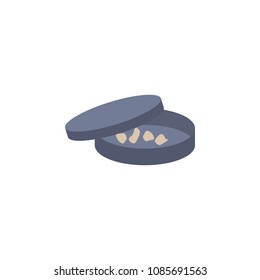 colored laboratory specimens in capsule icon. Element of science and laboratory for mobile concept and web apps. Detailed laboratory specimens in capsule icon can be used for web on white background