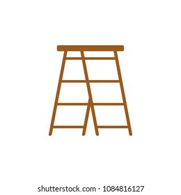 colored ladder illustration. Element of construction tools for mobile concept and web apps. Detailed ladder illustration can be used for web and mobile. Premium icon on white background