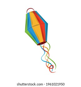 colored lantern decoration isolated icon