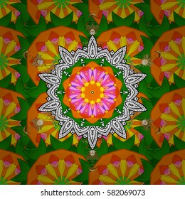 Colored layout on background. Business, science and technology design book layout. Modern vector template for brochure leaflet flyer cover catalog magazine or annual report. Presentation with mandala.