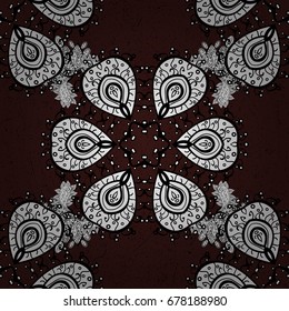 Colored layout on brown background. Modern vector template for brochure leaflet flyer cover catalog magazine or annual report. Presentation with mandala. Science and technology design book layout.