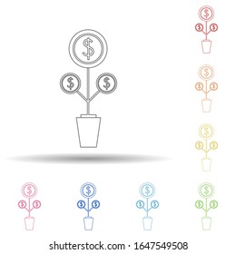 Colored lead nurturing in multi color style icon. Simple thin line, outline vector of business and digital marketing icons for ui and ux, website or mobile application