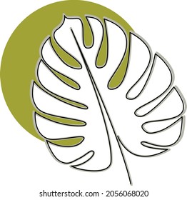 Colored leaf vector illustration design