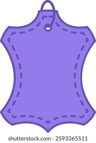 Colored Leather Icon. Vector Illustration. Fabric Products, Natural Textiles. Material Characteristics Concept