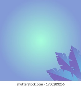 
Colored leaves on a blue background