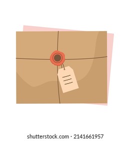 colored letter envelopes over white