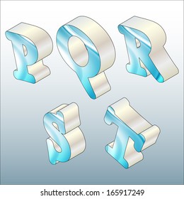 colored letters of the alphabet