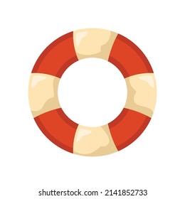 diseño colorido de salvavidas sobre blanco