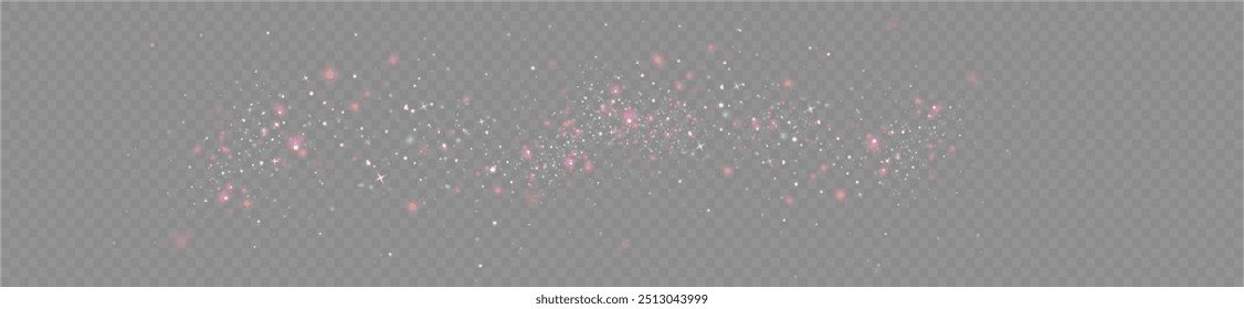 Colored light of golden dust png. Bokeh light light effect background. Christmas glowing dust background Christmas glowing light bokeh confetti and glitter overlay texture for your design.