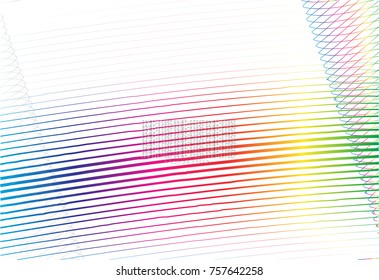 Colored line abstract pattern background.