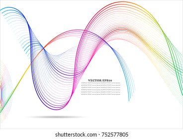 Colored line absttract pattern background,EPS10