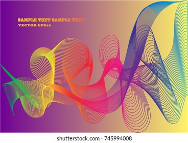 Colored line drawing abstract pattern background,EPS10