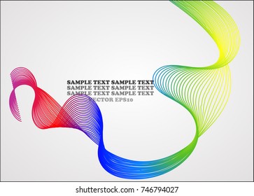 Colored line drawing abstract pattern background,EPS10