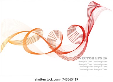 Colored line drawing abstract pattern background, EPS10