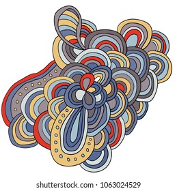 Colored lined pattern with many details. Hand drawn tracery. Cinco de mayo. Ethnic background.