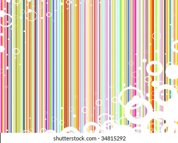 Colored lines background with circles