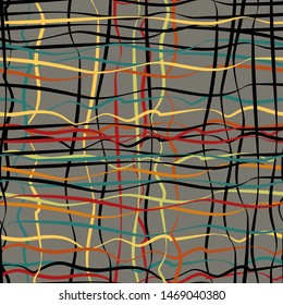 Colored lines background on white background. Presentation template. Artistic background. Modern pattern