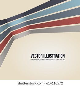 Colored Lines Background. Vector illustration for your business presentations.