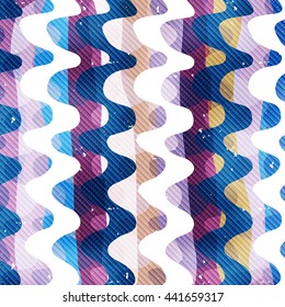 colored lines Graffiti pattern on a black background vector illustration