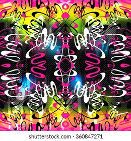 colored lines on a beautiful dark background grunge texture