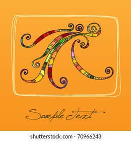 colored lines with text