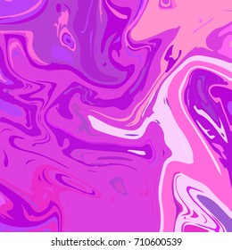 Colored Liquid acrylic or texture. Abstract background with curled stripes or chaotic lines. Ink.