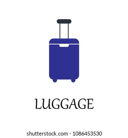 colored luggage icon. Element of web icon for mobile concept and web apps. Detailed colored luggage icon can be used for web and mobile. Premium icon on white background