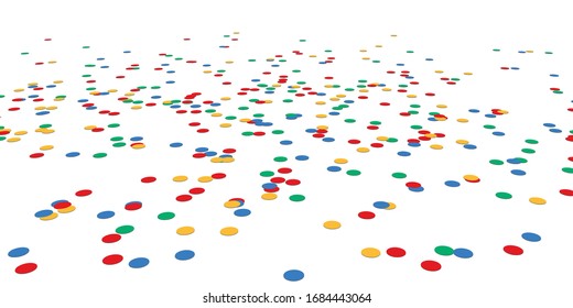 colored lying confetti background for carnival party