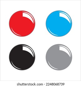 colored magnets, buttons icon, vector, illustration, symbol