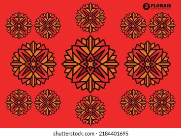 Colored mandala design used for background design for ads, brochures, banners, etc