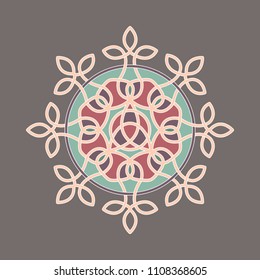 Colored mandala for print and web use.