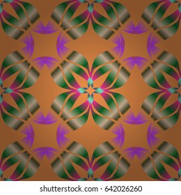 Colored mandala. Vector pattern. Abstract luxury ornate bright texture. Brilliant ornament background for designs. Decoration cover invitation for holiday.