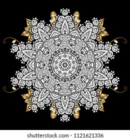 Colored mandala. Vector pattern. Decoration cover invitation for holiday. Abstract luxury ornate bright texture. Brilliant ornament background for designs.