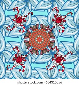 Colored mandalas element. Vector illustration. Violet background.