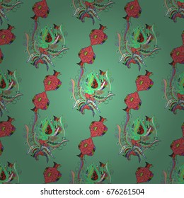 Colored mandalas element. Vector illustration. Background.