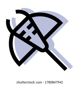 Farbige Manta-Rochen-Symbol-Vektorgrafik in flachem Design. Konzept für Tiere. Eps10 Vektorgrafik.