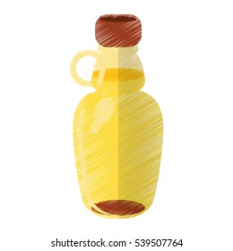 colored maple syrup bottle traditional