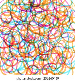 colored marker scribbles on a white background / abstract/ vector illustration