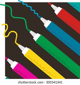 Colored markers
