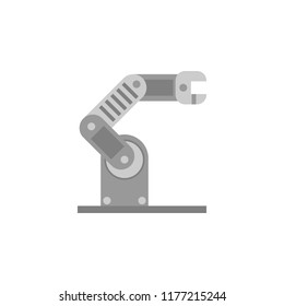 colored mechanical arm production icon. Element of production for mobile concept and web apps illustration. Colored icon for website design and development, app development
