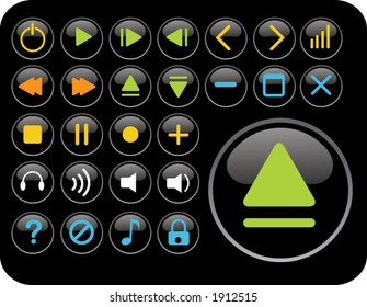 colored media icons