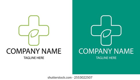 Colored Medical pharmacy logo template