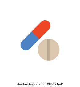 colored medicines icon. Element of science and laboratory for mobile concept and web apps. Detailed medicines icon can be used for web and mobile. Premium icon on white background