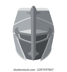 Colored medieval helmet icon Vector illustration